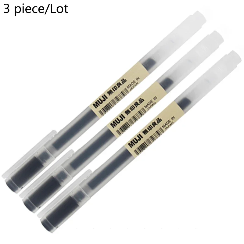 3Pcs/Set Gel Pen MUJIs Black/Blue/Red 0.38mm 0.5mm Ink Japan Color Pen Office School Gel Pen Stationery Super Deal 2023