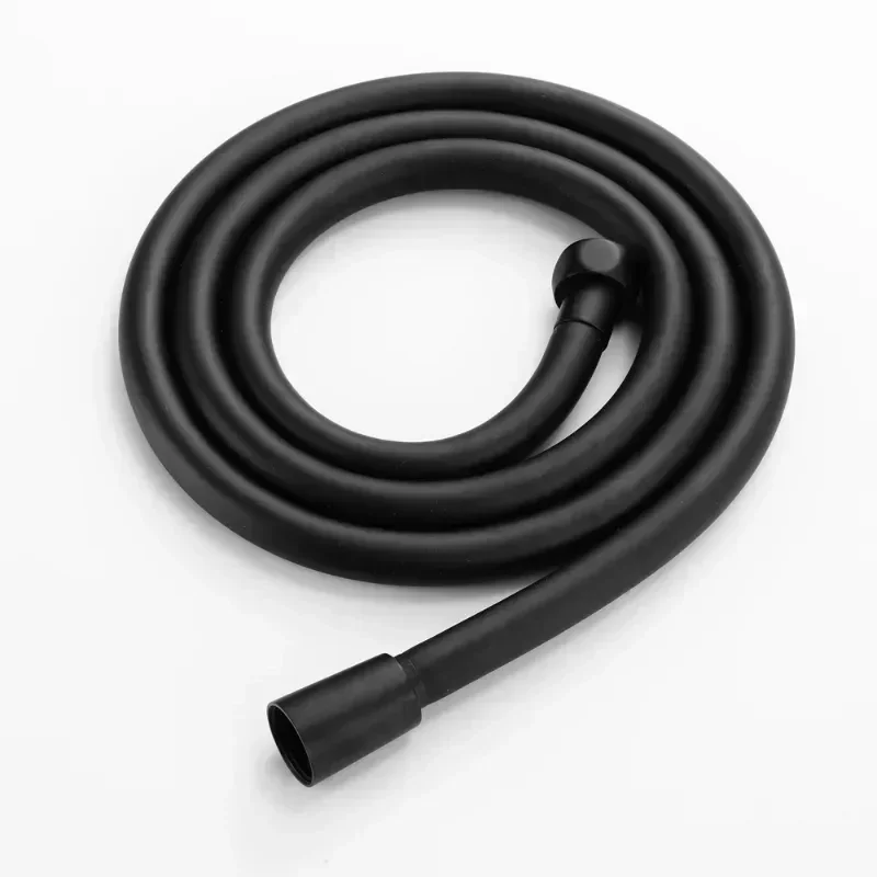 Black Shower Hose Bathroom Fitting PVC Soft Bath Tube 1.5 Meter Water Pipe