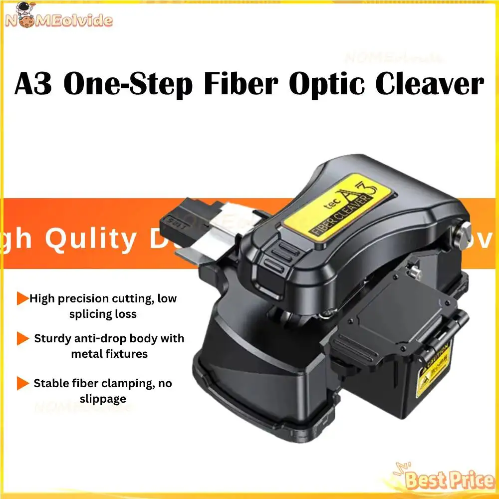 a3-one-step-cleaver-alloy-cutting-tool-cold-connection-hot-melt-sm-mm-automatic-fiber-optic-cutter