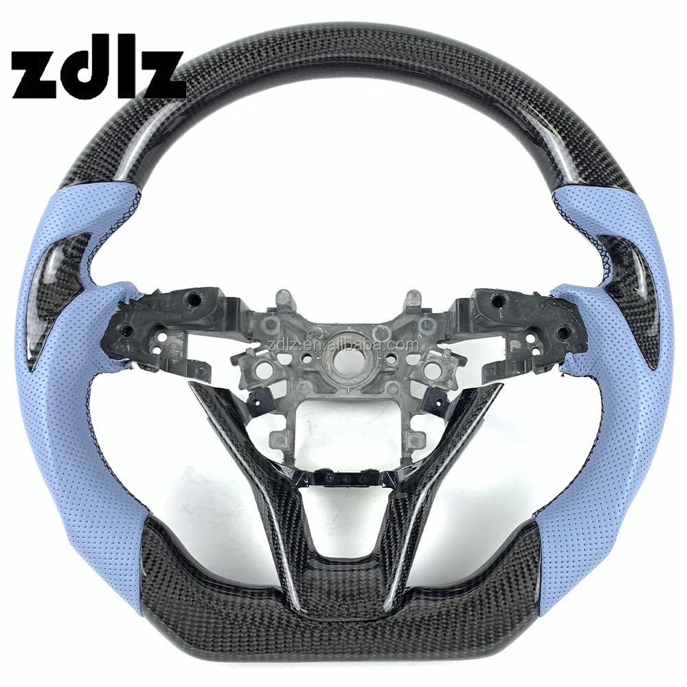 

Carbon Fiber Steering Wheel For Hondas Accord Gen 10th 2018 2019 2020 2021 2022 Steering Wheels Automotive interior accessories