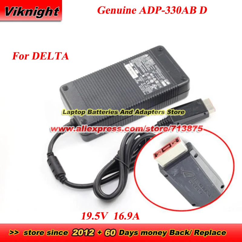 

Genuine DELTA ADP-330AB D 19.5V 16.9A AC Adapter for ASUS ROG Strix GL702VI G703VI G800VI GX800 Gaming Laptop Power Adapter