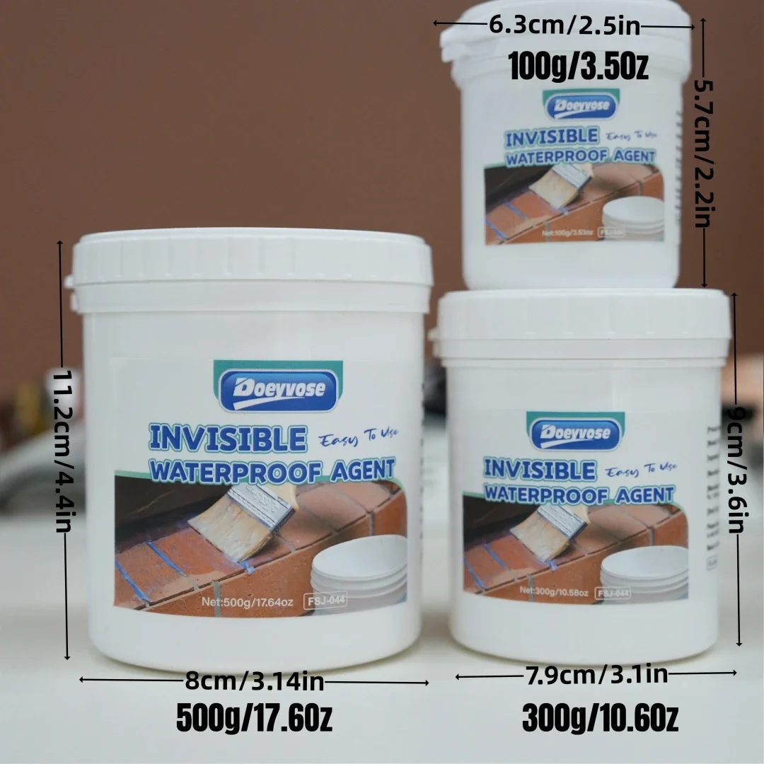 500g/300g/100g Super Invisible Waterproof Sealant  Transparent Anti-Leak Glue  For Roof Bathroom Wall Crack Repair