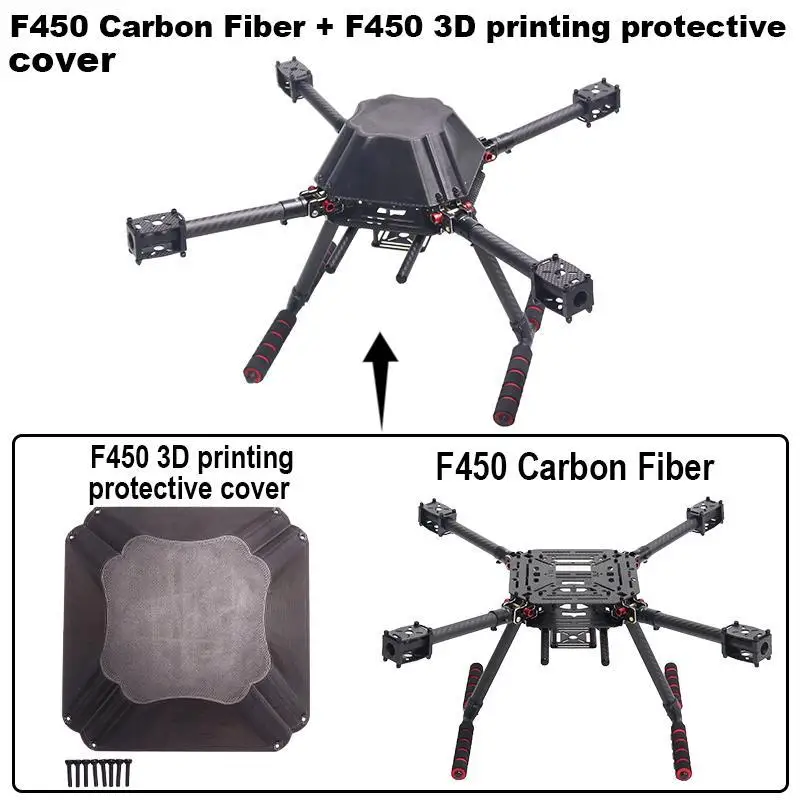 Drone Frame With Protective Cover For 4/6 Axis RC Multicopter FPV Quadcopter Heli Multi-Rotor Landing Gear