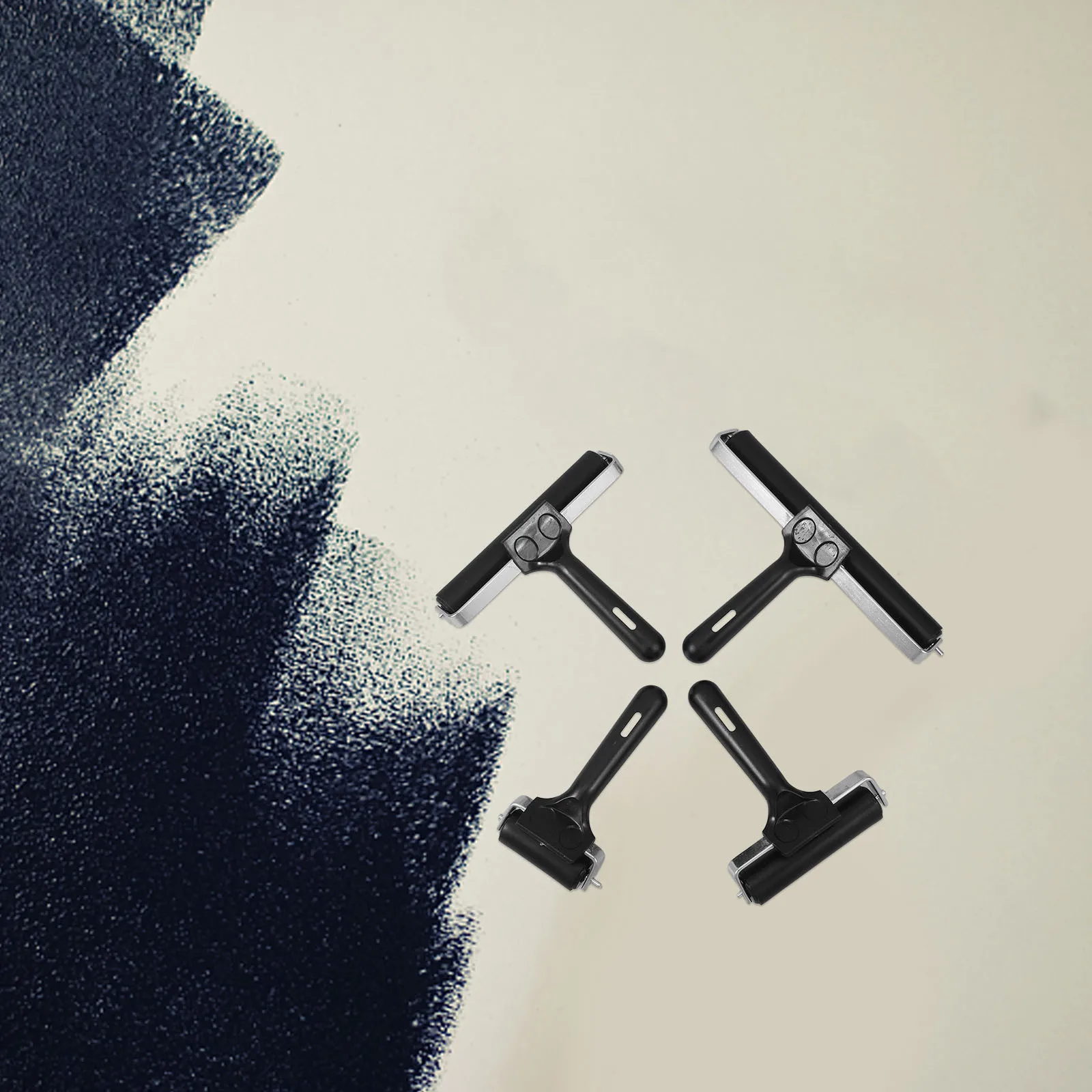 

4Pcs Ink Roller Printmaking Roller Tool Set Ergonomic Durable Painting Supplies for Stamping Craft Use Stamping Rollers