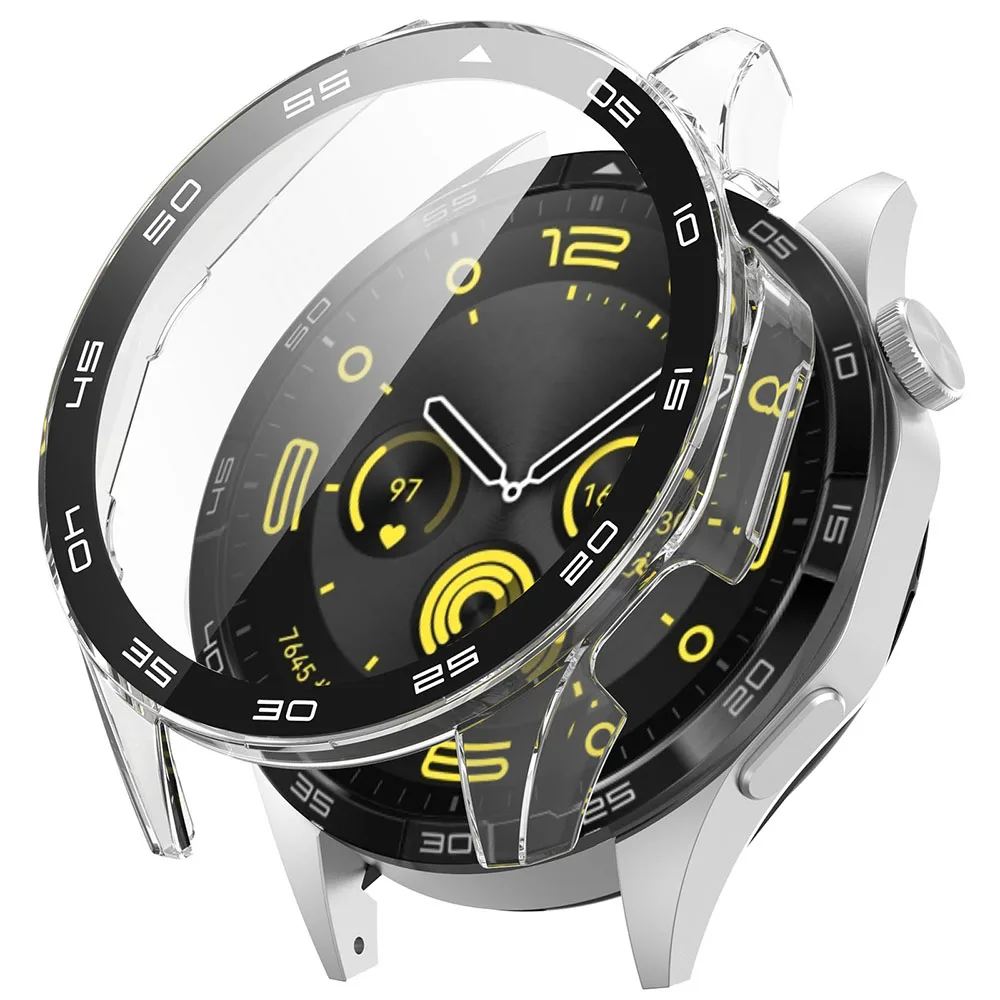 PC + Glass Protective Case For Huawei Watch GT4 46mm Full Screen Protector Shell Cover