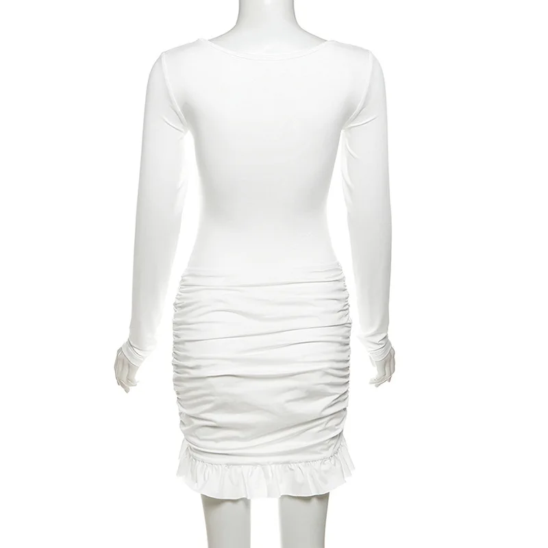 Robe de soirée blanche sexy, combinaison 2 pièces + mini robe de Rhcourte, robe de plage décontractée, jupe à nœud, vacances