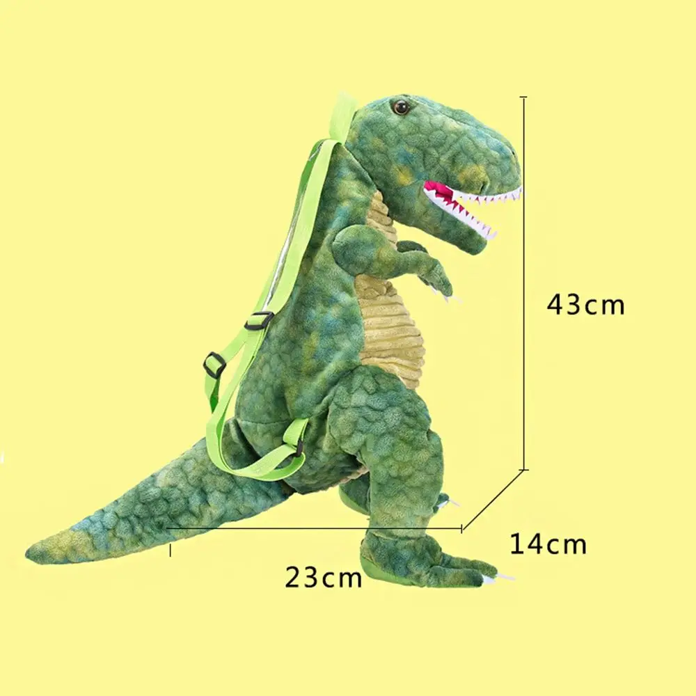 Dianosaur Backpacks Kids Doll Plush Bags 3D Dinosaur Baby Backpack Cute Animal Dinosaur Plush Bags Toys Gifts