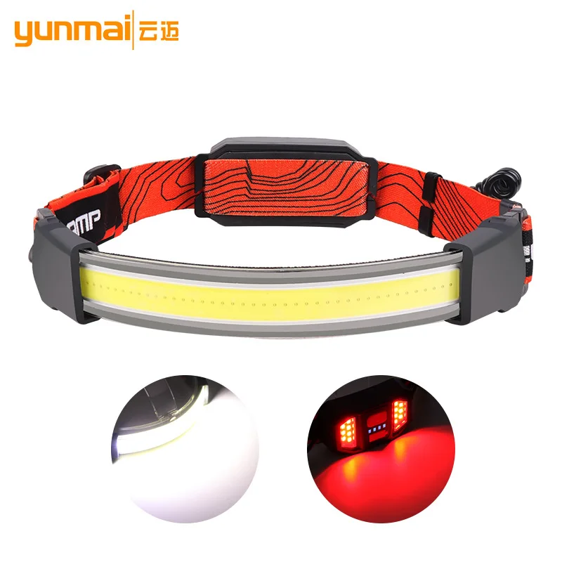 

Wide Flood Headlamp High Power & Lightweight, USB-C Rechargeable for Trail Running, Night Mountain Biking, and Fast-Paced Sports