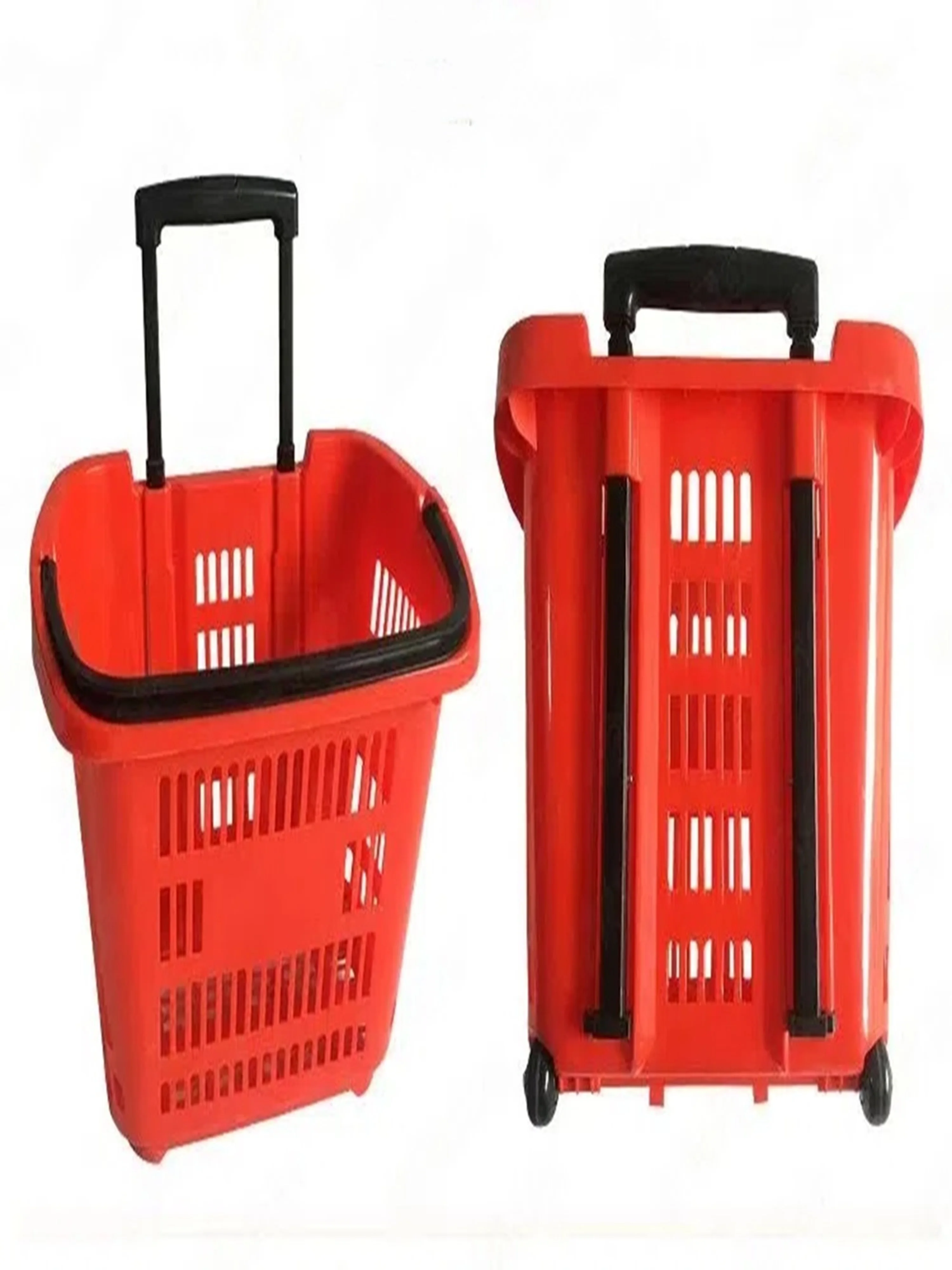 Carrito de compras plegable de 30L de capacidad, grueso y resistente al desgaste, tres colores, adecuado para múltiples escenarios