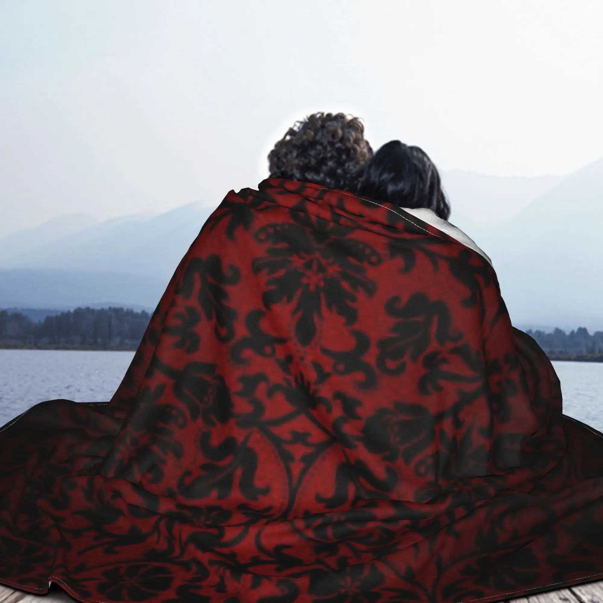 Dark Red And Black …