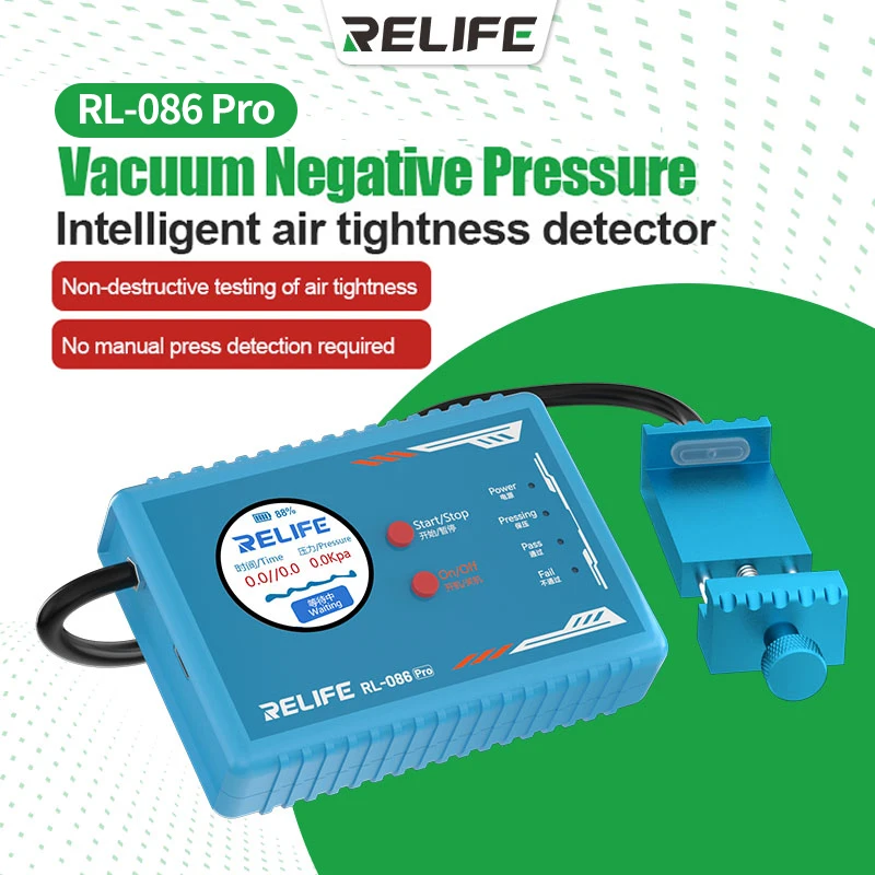

RELIFE RL-086Pro Accurate Smartphone Air Tightness Detector Is Suitable for Mobile Phone Repair Air Tightness Detection Tools