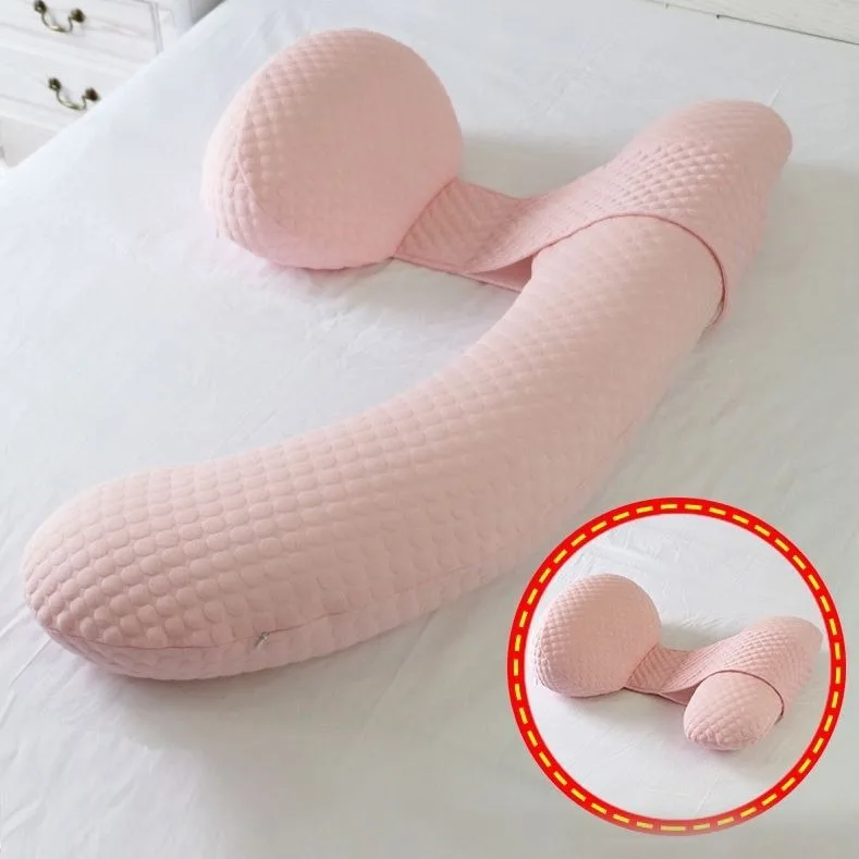 Pregnancy Pillow U-shaped Waist Pillows Maternity Pillow Cotton Sleeping Bedding Body Pillow Cushion Nursing Pillow for Pregnant