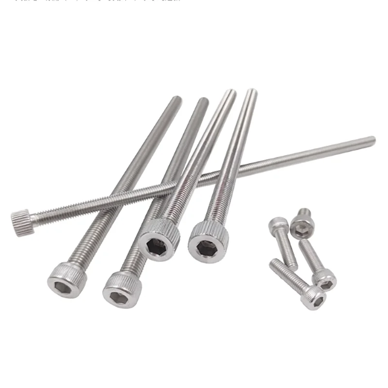 

1/2/3/4/8PCS Extra Long M4 M5 M6 M8 M10 Allen Hexagon Hex Socket Head Cap Bolt 304 Stainless Steel DIN912 Screw M3x120mm