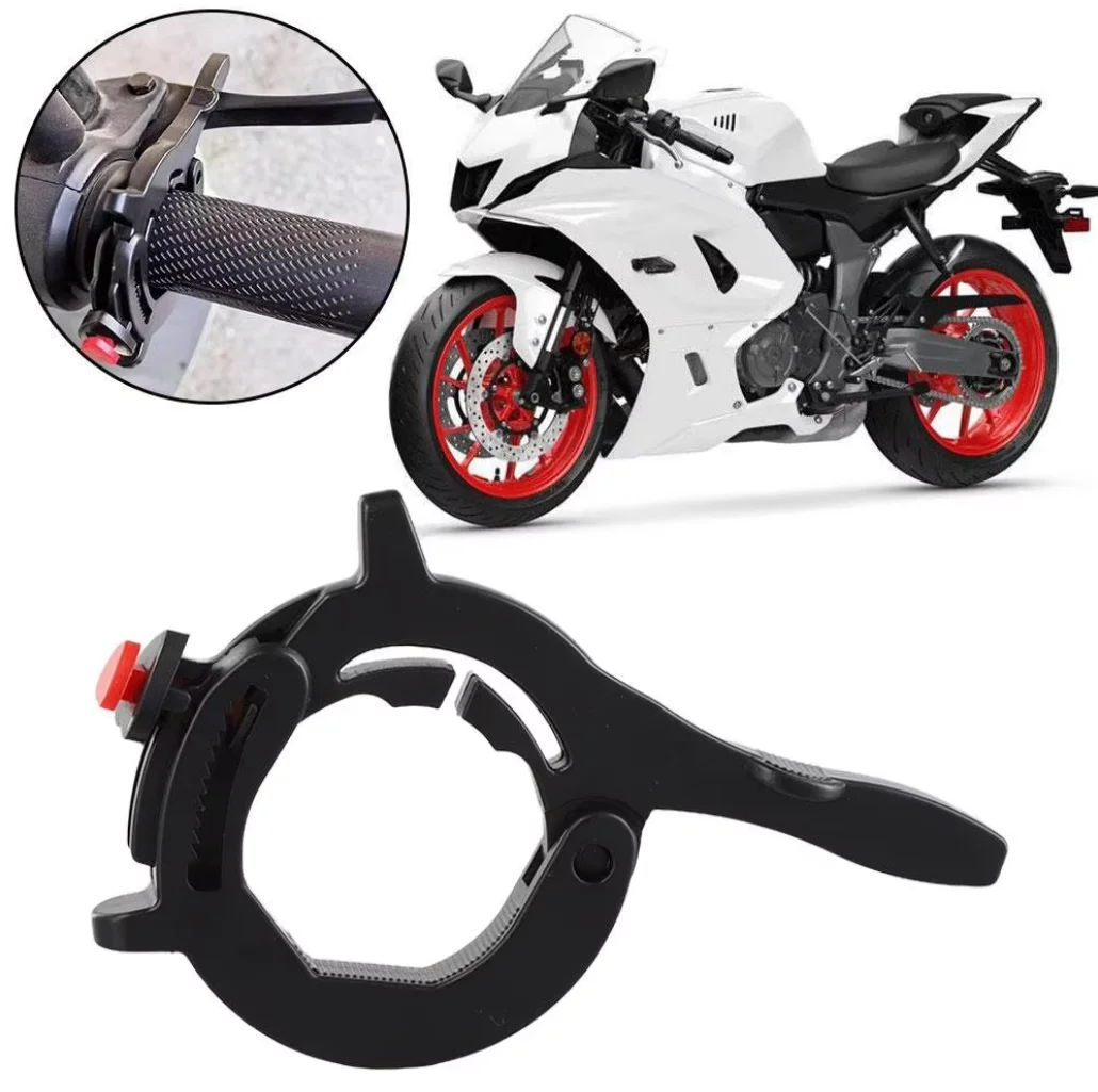 1 PC New Motorcycle Cruise Control For High Grade Aluminum Lock Assist Retainer Universal Safe Flexible Wrist Grip Handle Bar