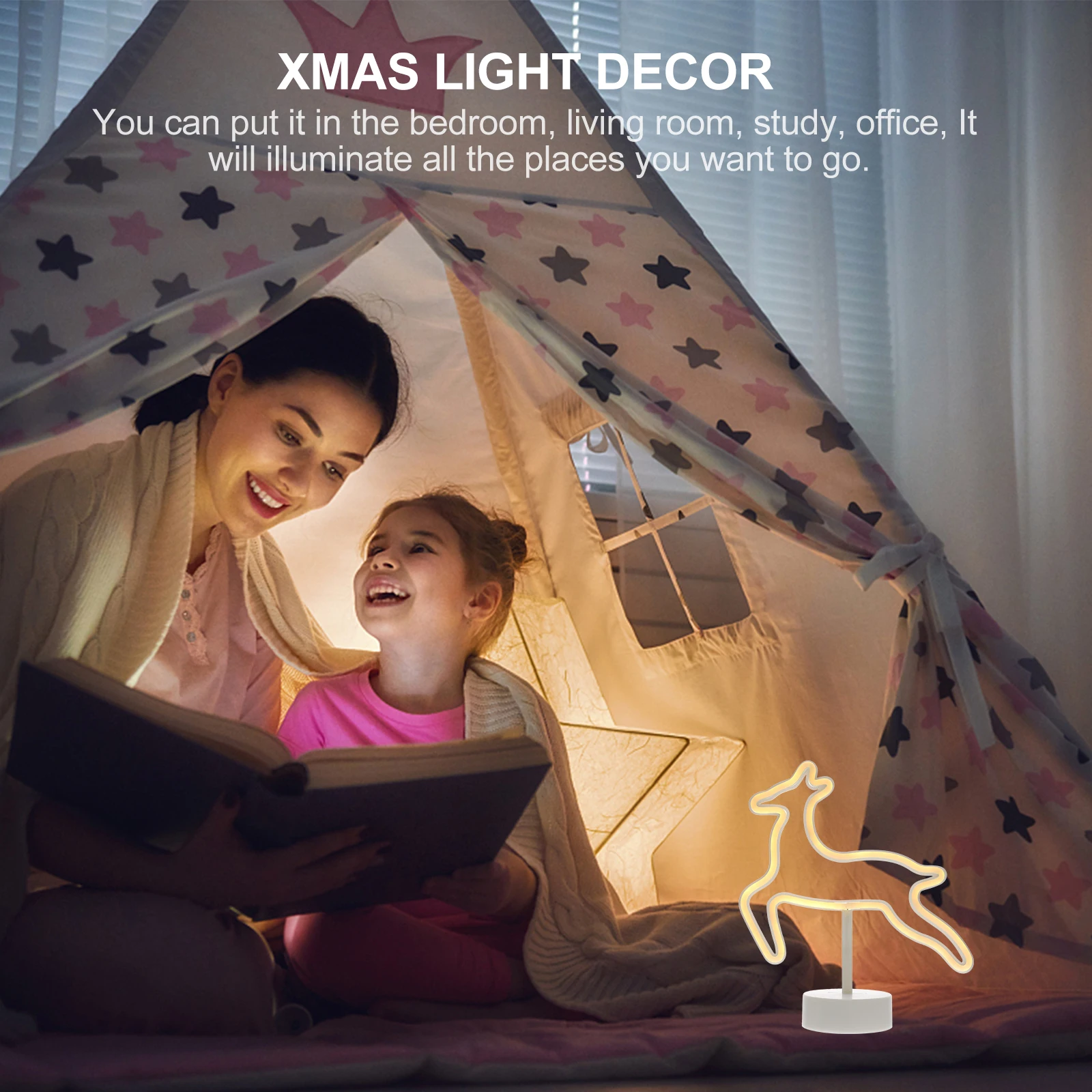 1 قطعة عيد الميلاد تزلف النمذجة ضوء تصميم فريد LED مصباح للزينة للإضاءة الداخلية الدافئة عيد الميلاد حزب ليلة الاستخدام #3