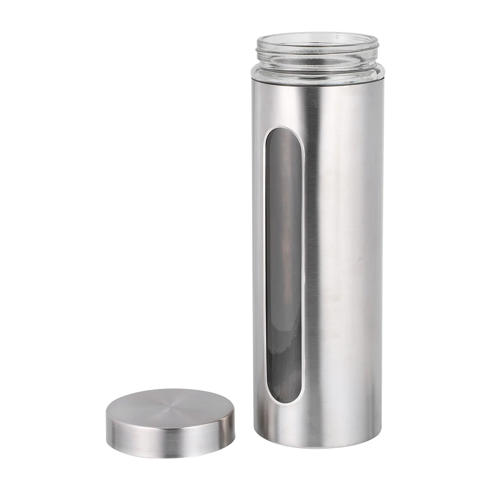 

Household Storage Container Stainless Jar Practical Steel with Lid Containers Lids Food Canister Airtight for