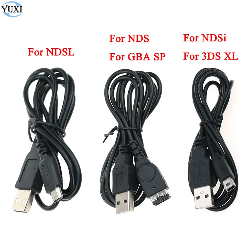 3PCS USB Data Charger Charging Cable Power Cord For Nintend DS Lite NDSL DSL NDS NDSi for GBA SP for 3DS 2DS New 3DSXL 2DSXL