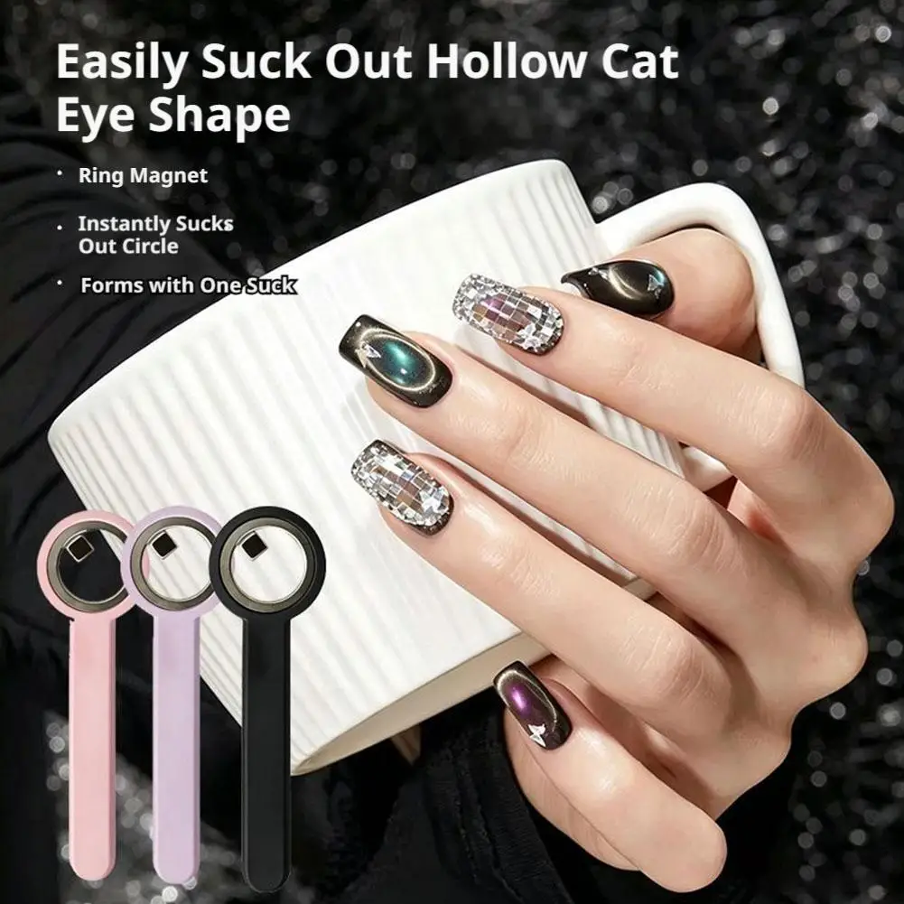 Multifunctional Circular Magnet Suction Hole Cat Eye Powerful Nail Art Tool Stone Artifact Novice Tool