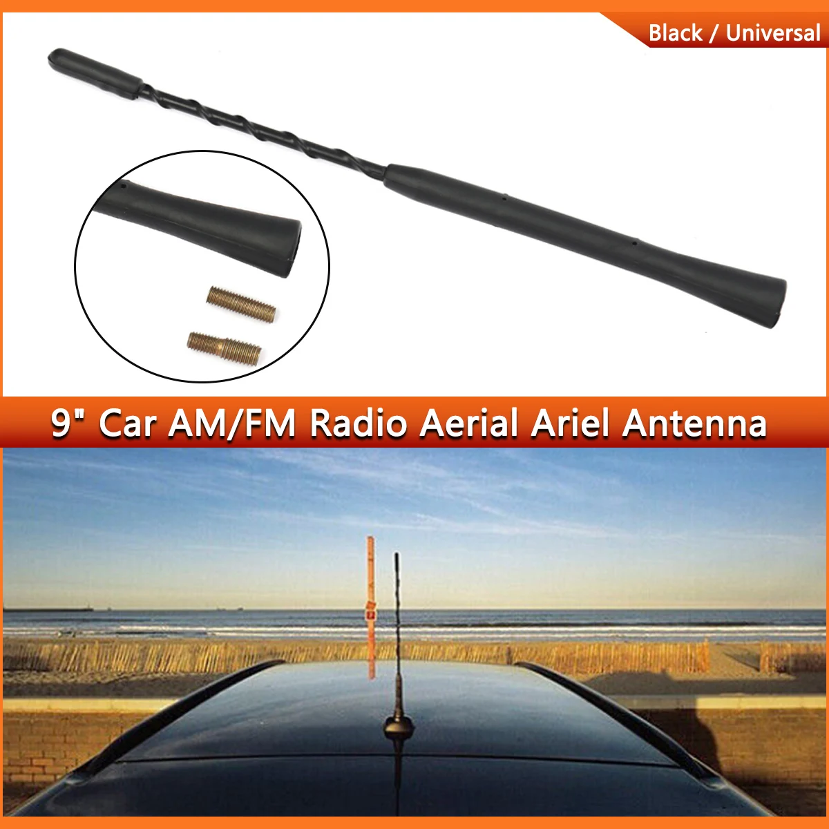 Strong Radio Roof Mount FM AM DAB 16 Inch Universal with Screws Antenna For Mercedes-Benz Mazda Nissan Toyota Ford Hyundai