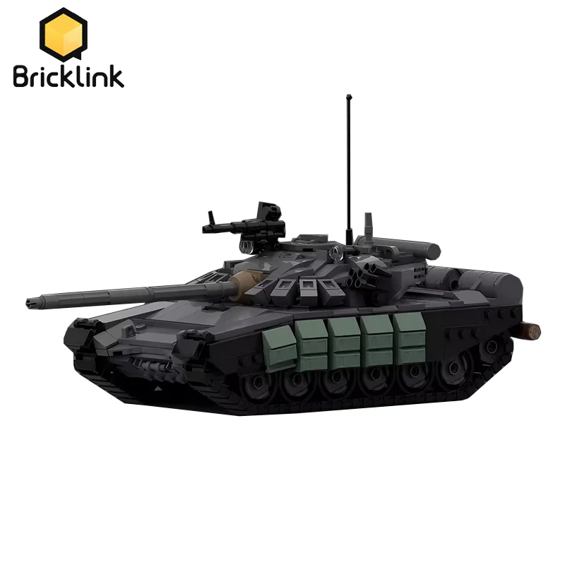 

Bricklink MOC Military Weapons Soviet Main Battle Tank T-72B3M War Vehicle Sets Creative Building Blocks Kid Toys Christmas Gift