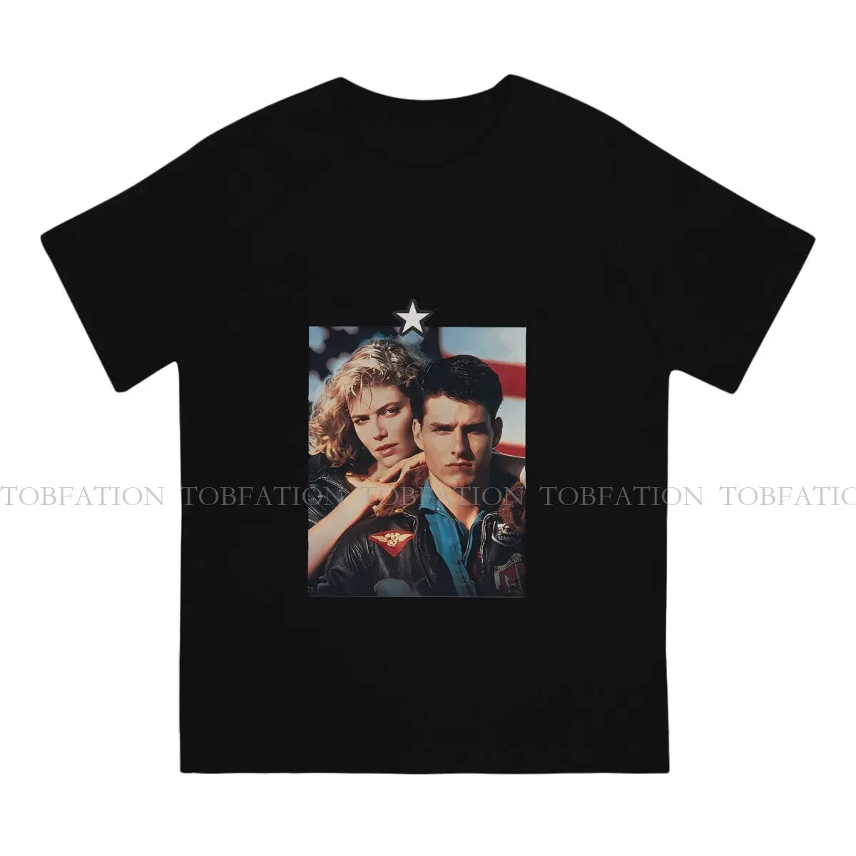 1986 Poster Casual TShirt Top Gun Maverick Film Style Tops Casual T Shirt Male Short Sleeve 100% Cotton Gift Idea