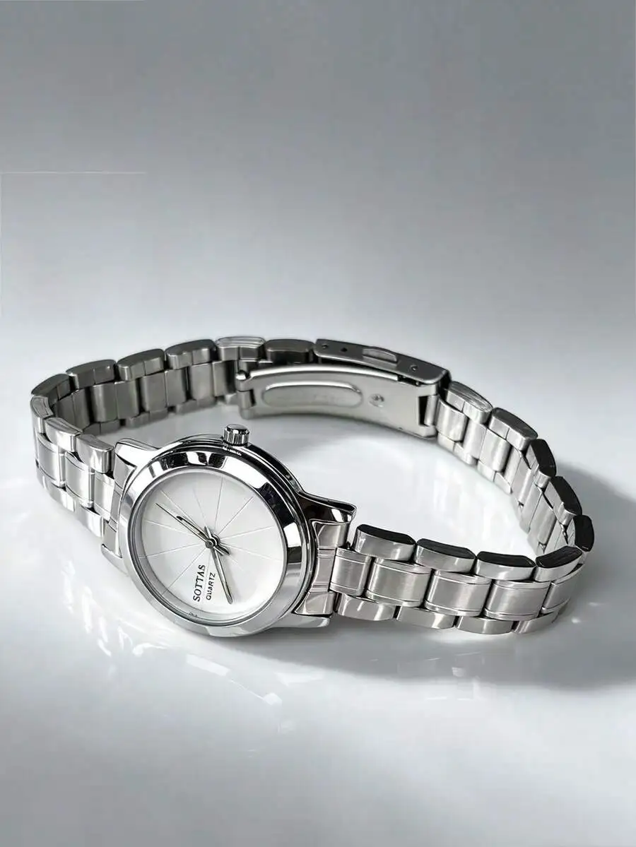 sottas New Gold Women's Watch, Minimalist & Elegant, Casual & Versatile, Stainless Steel Band, Niche Luxury, Waterproof Quartz