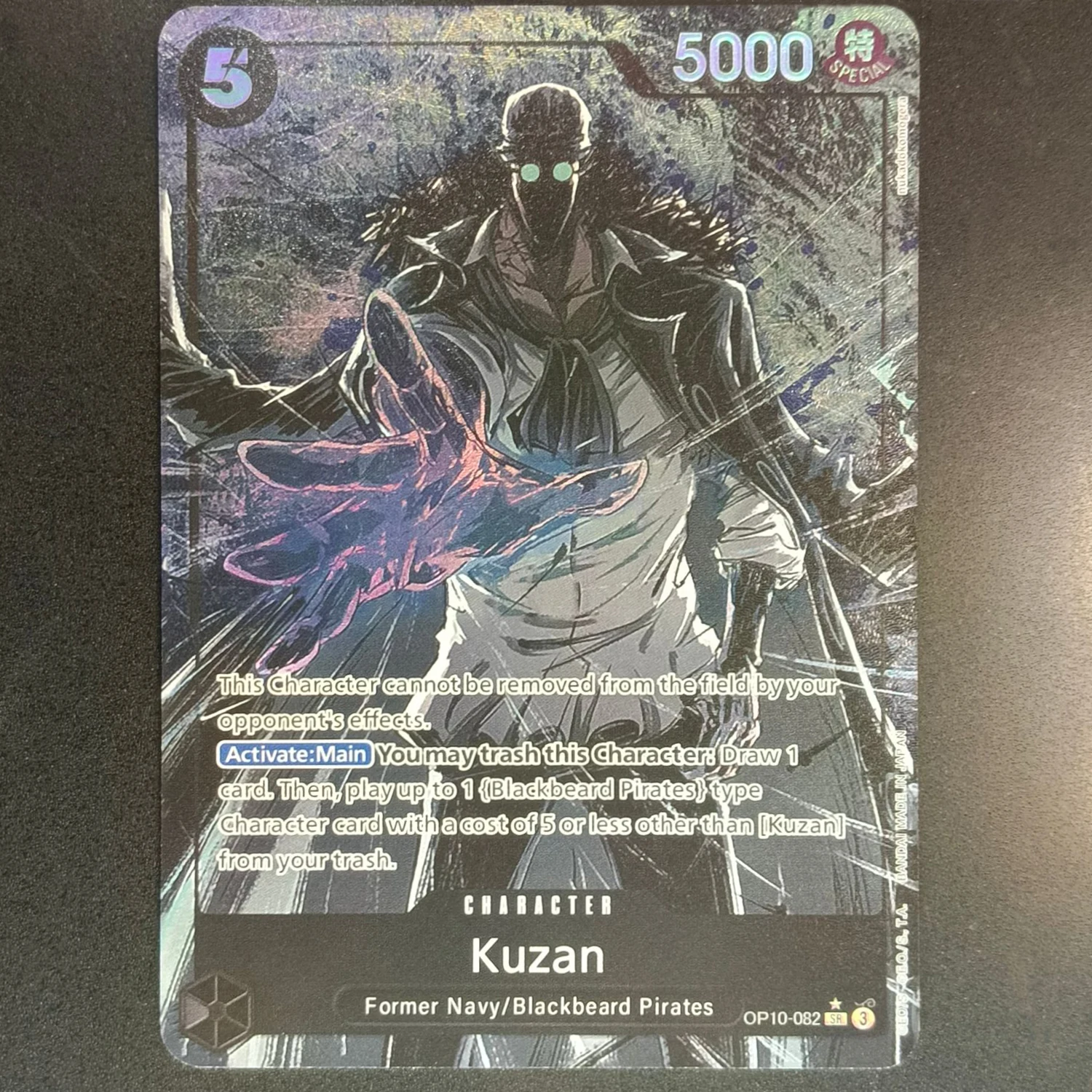Cartes OPCG English Kuzan/Cavendish/Uso-Hachi/Charlotte Flampe, cartes texturées en feuille métallique, cartes de collection d'anime, cartes proxy