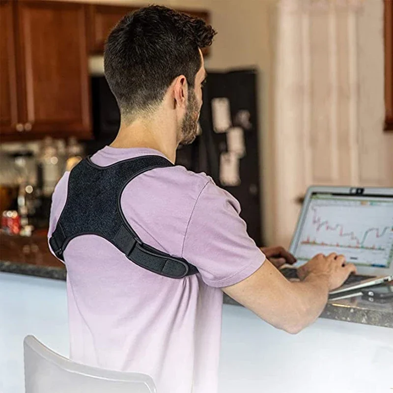 Männer Unsichtbare Zurück Corrector Straps Anti Buckel Zurück Unterstützung Klammer Einstellbar Verbesserung Haltung Gürtel Zurück Gerade Bands – Detail 3