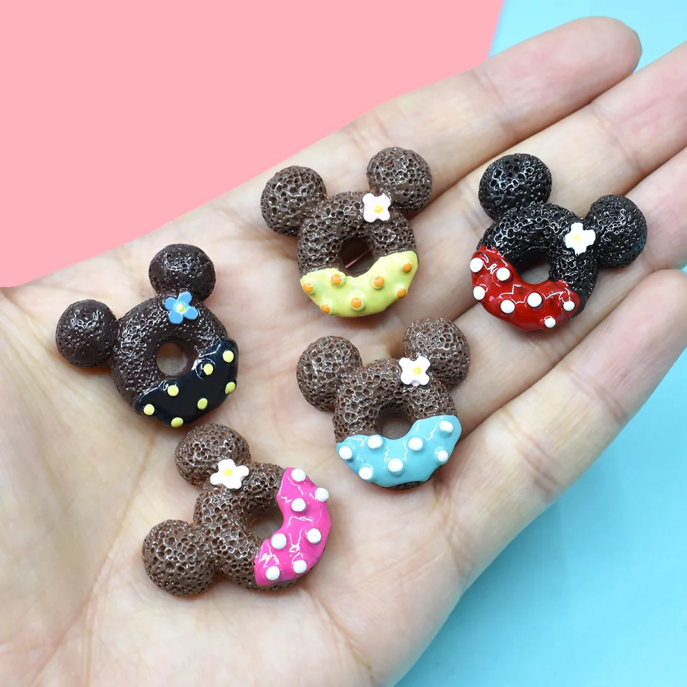 6/8/10 stücke Mini süße Süßigkeiten Donut Puppe Essen so tun, als spielen Puppenhaus Zubehör Miniatur Home Craft Dekor Kuchen Kinder Küche Spielzeug – Detail 8