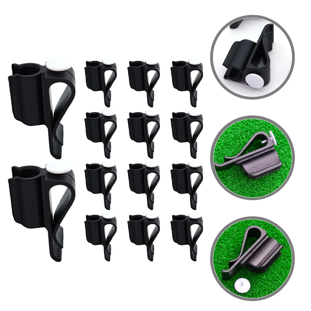 14 Pcs Putter Storage Holders Golf Club Clip for Bag Organizing Golfs Clamp Golfing