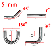 0/45/90/180 degree aluminum tube universal 2 Inch  \