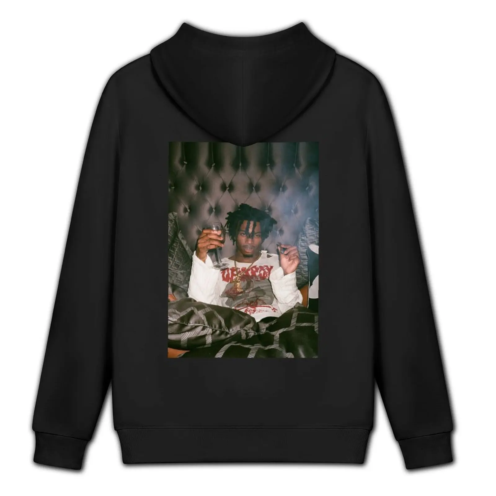 تي شيرت رجالي بقلنسوة بتصميم Playboi Carti ذو عنوان ذاتي ملابس رجالية ملابس أنيمي بلوزة جديدة بقلنسوة