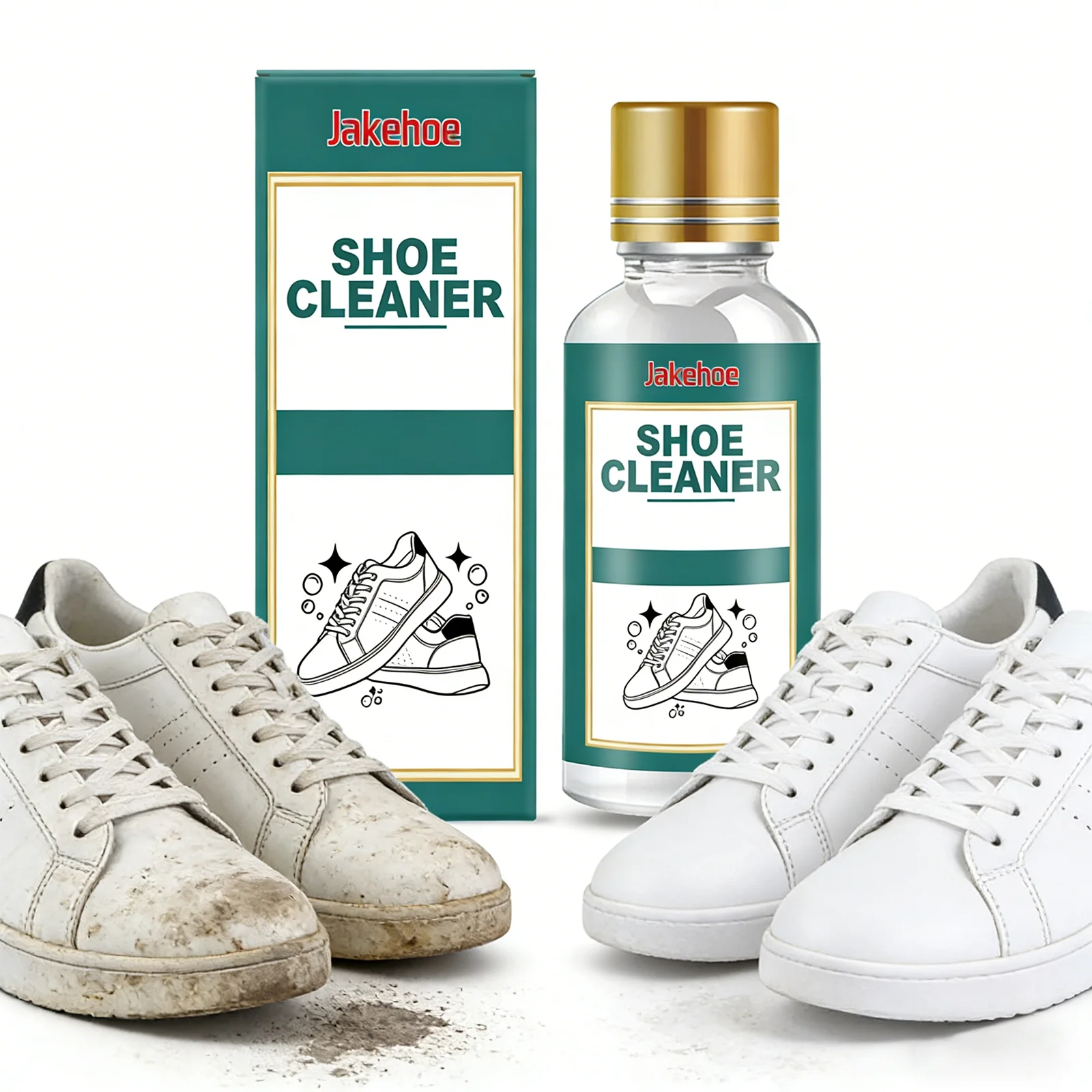 White Sneaker Care Kit - Professional White Shoe Cleaner Gentle Stain