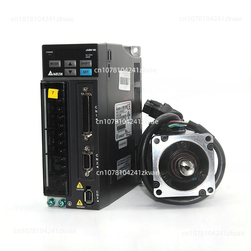 used！ECMA-C20604RS+ASD-B2-0421-B DELTA 0.4kw 3000rpm 1.27N.m ASDA-B2 AC servo motor driver kits with 3m power and encoder cable