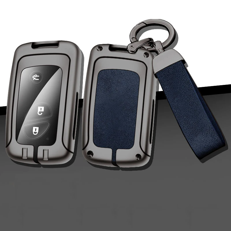 

Leather Car Metal Key Case Cover For Lexus CT200H GX400 GX460 IS250 IS300C RX270 ES240 ES350 LS460 GS300 450h 460h Accessories