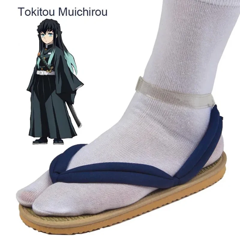 Demon Slayer Kimetsu No Yaiba accessori Cosplay Kamado Nezuko zoccoli Cosplay Kimono infradito Geta pantofole scarpe adulti bambini