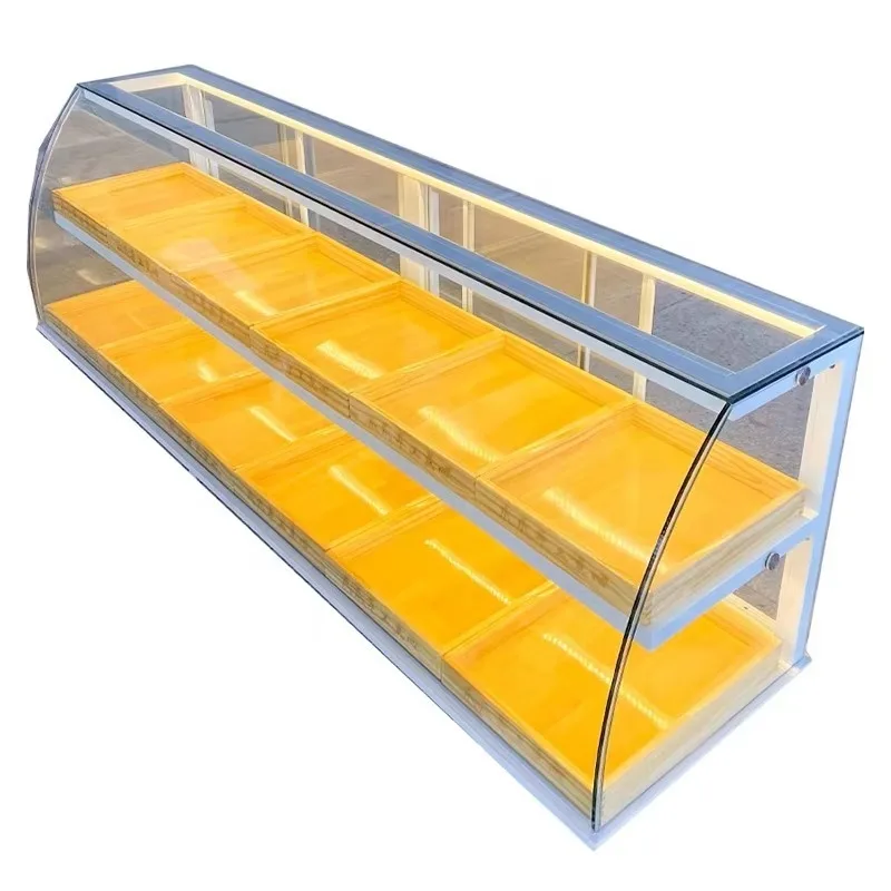 Bread, dessert, cake, custom food display stand - various types of shopping mall furniture glass display cases