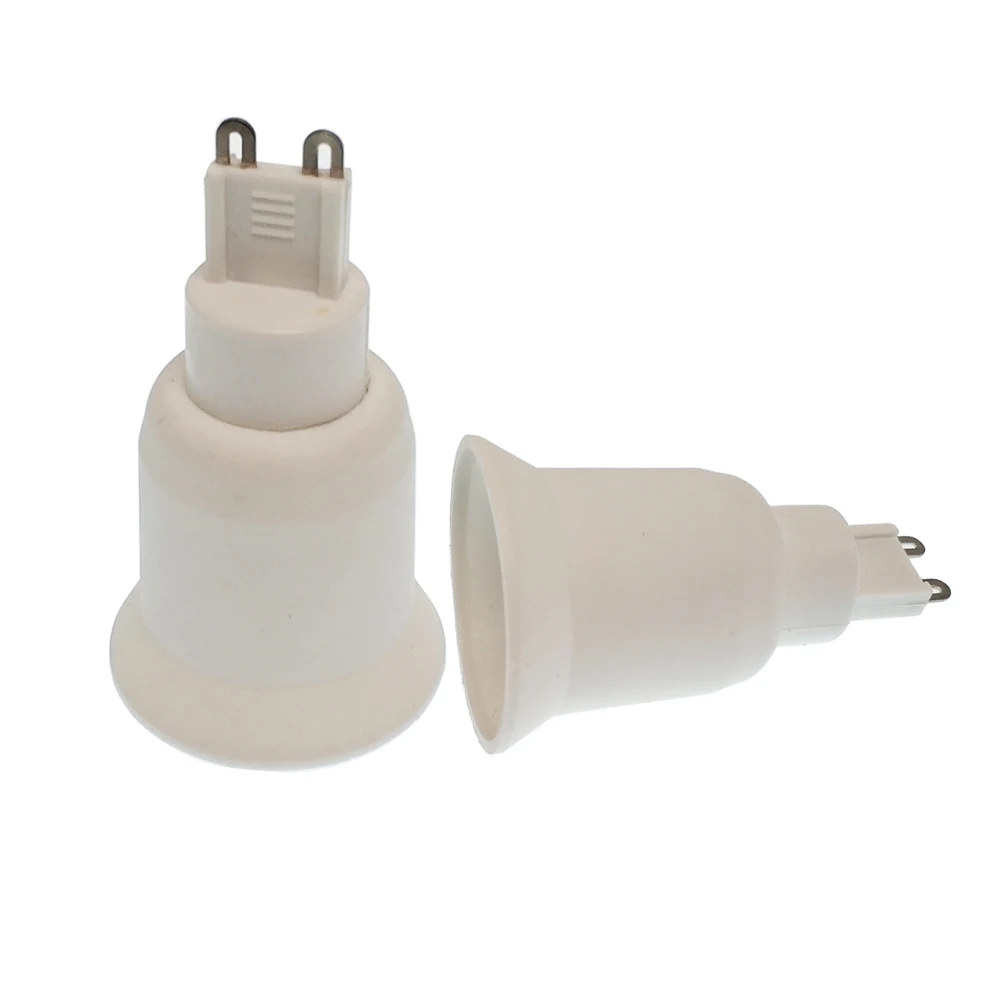 2pcs G9 To E26 E27 Light Socket Adapter G9 Halogen To Edison Screw Bulb Holder Converter, Install E26/e27 Lamp Into G9 Socket
