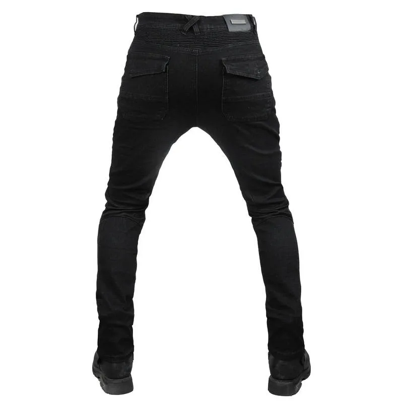 دراجة نارية الصيف ركوب السراويل فوليرو شبكة تنفس حماية الجينز موتوكروس فارس دورة عادية ليتل سليم بنطلون أسود #6