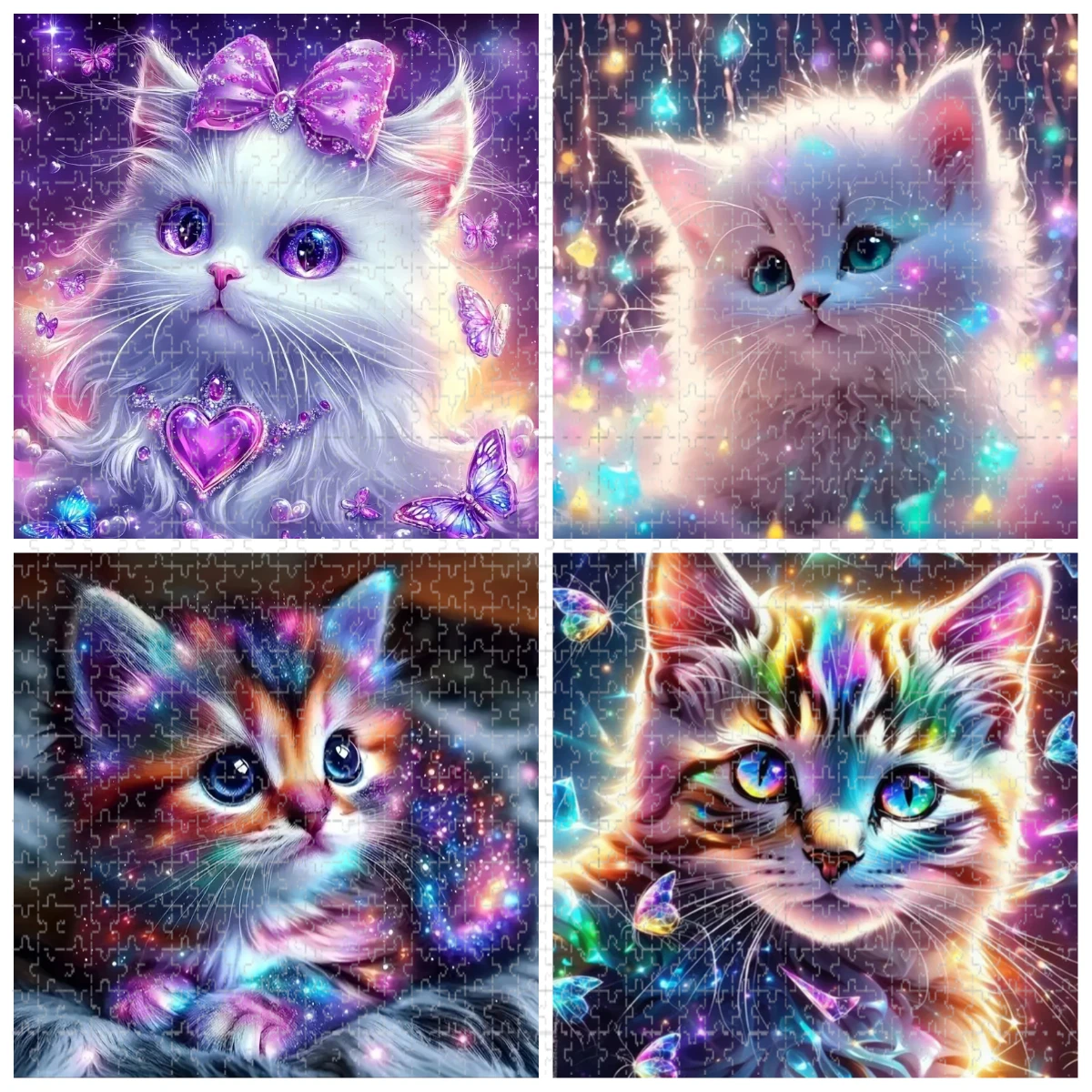 

Пазл для взрослых 50x50 см, 1024 детали, с изображением кошки в стиле фэнтези, антистресс, идеальный подарок на праздник, для творчества и развлечений своими руками