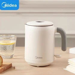 Midea Mini bollitore elettrico 600ML bollitore domestico in acciaio inossidabile piccola caldaia ad acqua portatile per viaggi d'affari teiera 800W