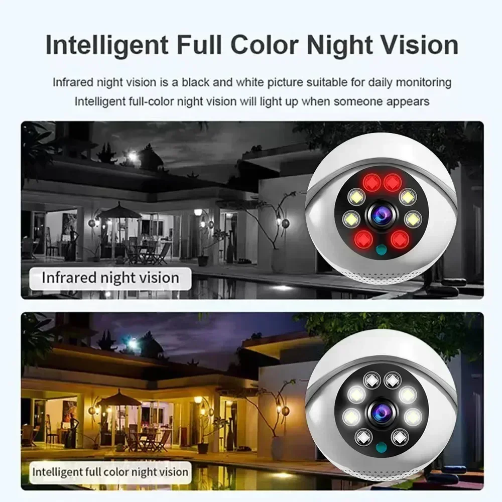 BIG SALE 8MP 4K WiFi IP Camera Outdoor Security Protection Surveillance Camera Night Vision Two Way Audio Camera V380 Pro APP