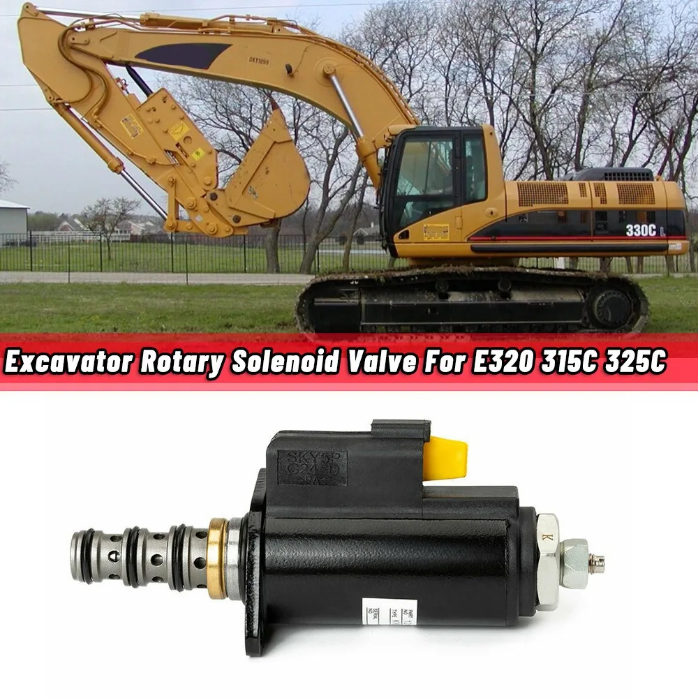 121-1491 Excavator Rotary Solenoid Valve for Caterpillar E320B/C/D 315C 325C 1211491 KWE5K-31 G24DA30