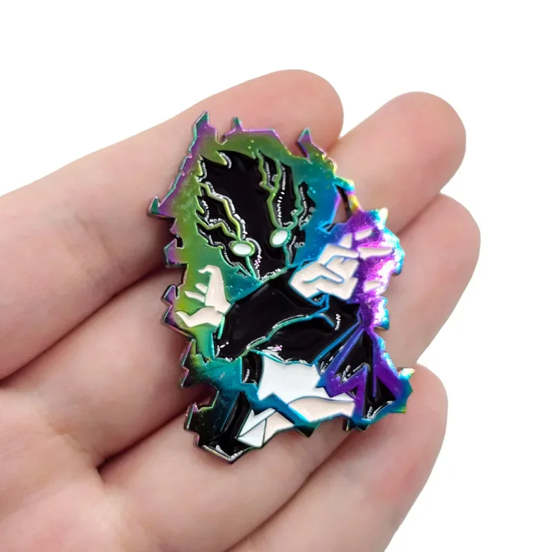 

Mob Psycho 100 Brooches Cartoon Anime Figures Metal Enamel Brooch Cartoon Pin Backpack Badge Kids Gift