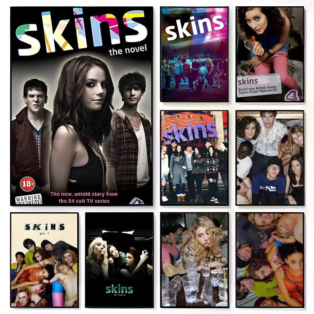 Youthful Realistic TV Show S-Skins Poster American Film Mural Home Childrens Room Wall Decor Print