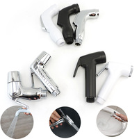 protable ABS plastic Toilet Sprayer Nozzle shower head white black Hand Bathroom WC Bidet Faucet Spray self cleaning Pet Wash r1