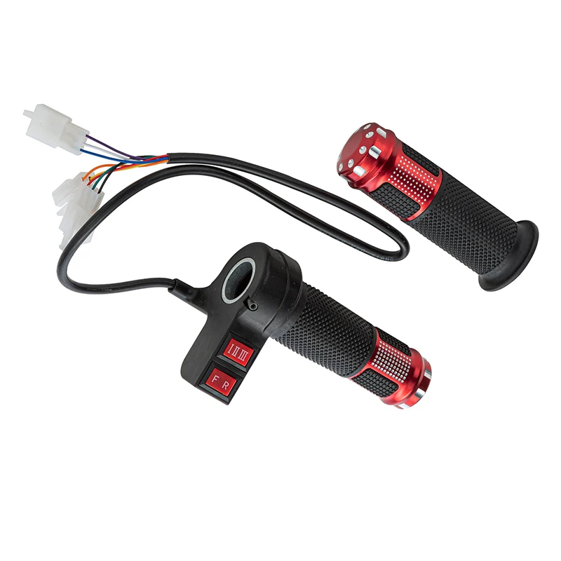 1 Pair 24V/36V/48V/64V/72V/96V electric bicycle throttle with 3 speed controller and forward reverse for ebike/scooter/tricycle