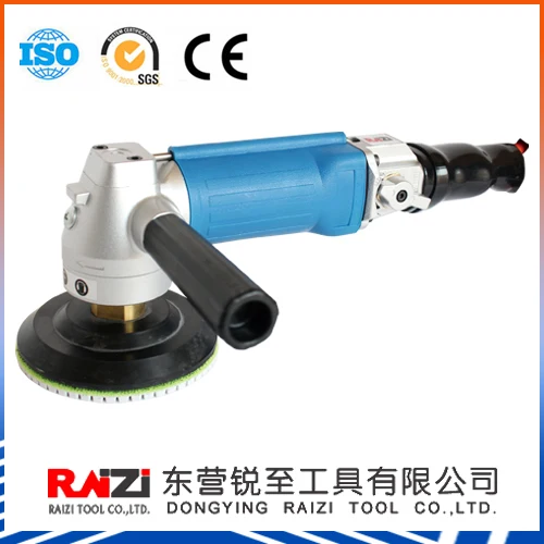 High Quality Hot Sales 5inch/125mm  air Power Angle Stone Wet Polisher Use for Granite,marble ,engineered Stone