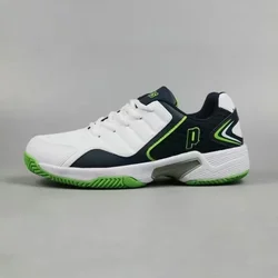 Zapatillas de tenis profesionales para hombre y mujer, zapatos de gimnasio de cuero blanco, calzado de entrenamiento de bádminton usable, zapatos de corte de diseñador, Unisex