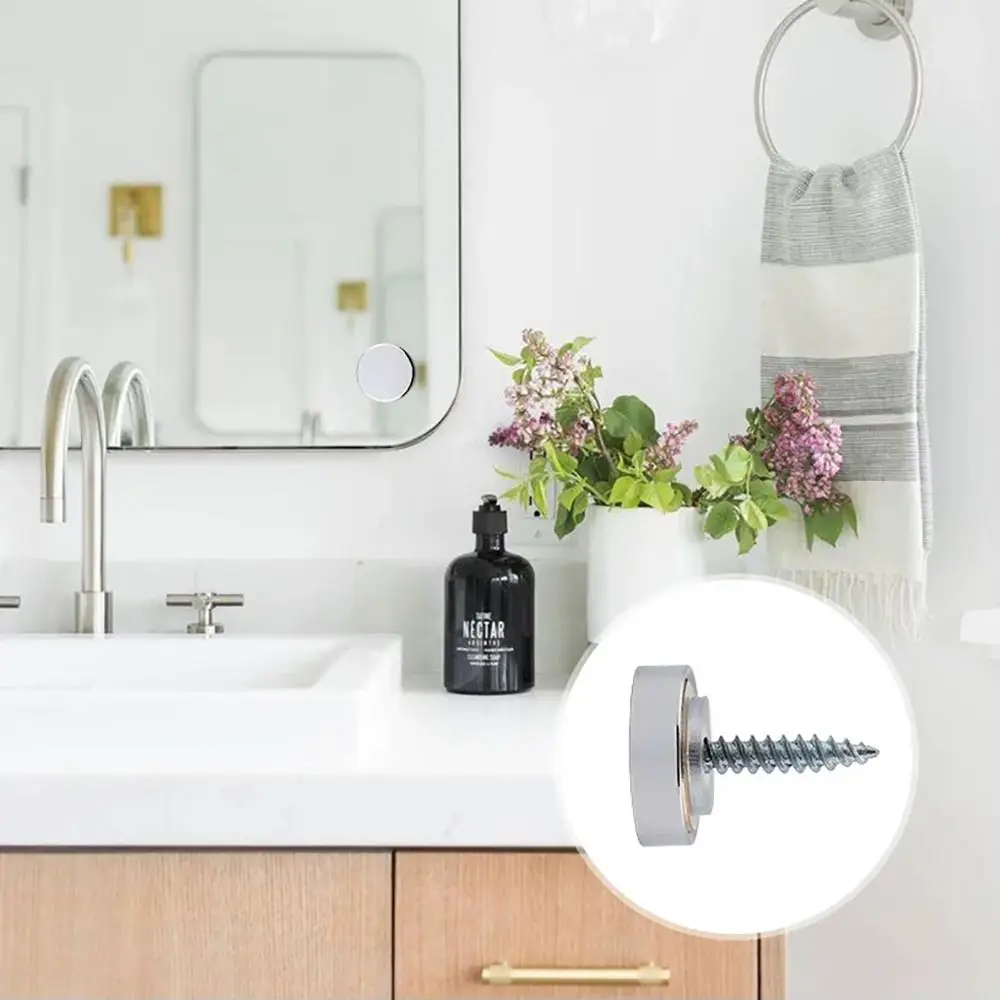 Home Improvement Copper Screws Decorative Cap Silver Multiple Sizes Nails Fasteners Mirror Fasteners Tea Tables